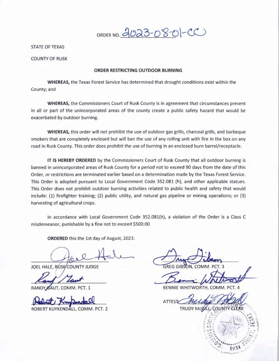 8-1-2023 Burn Ban
